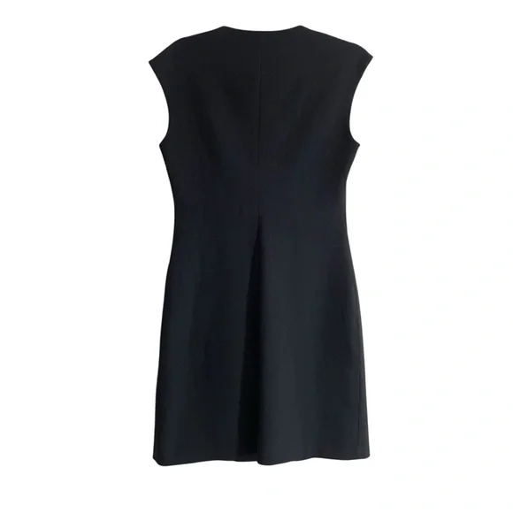 Ted Baker London Black Sleeveless V-Neck Sheath Dress Size 2 - Picture 10 of 12